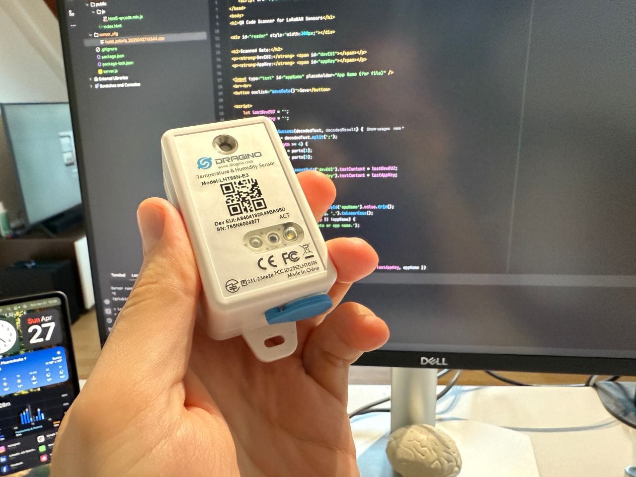 LHT65N sensor Lorawan for temperature